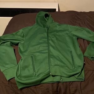Large green hoodie